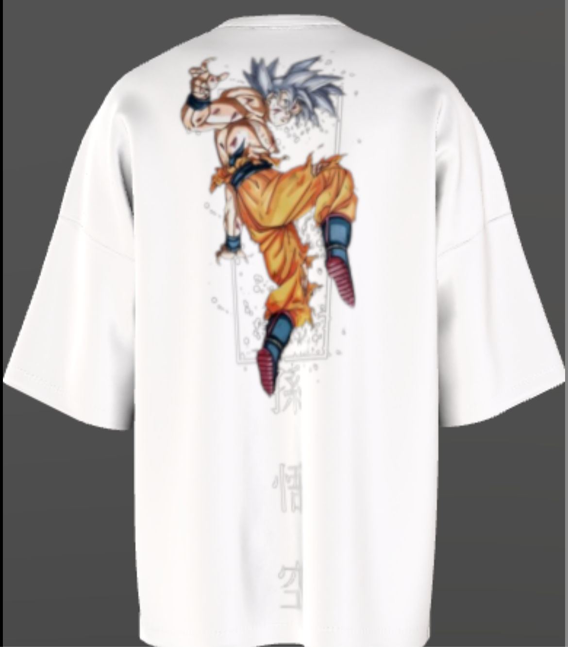 Ultra Instinct Goku Oversized Anime T-Shirt – Black Edition