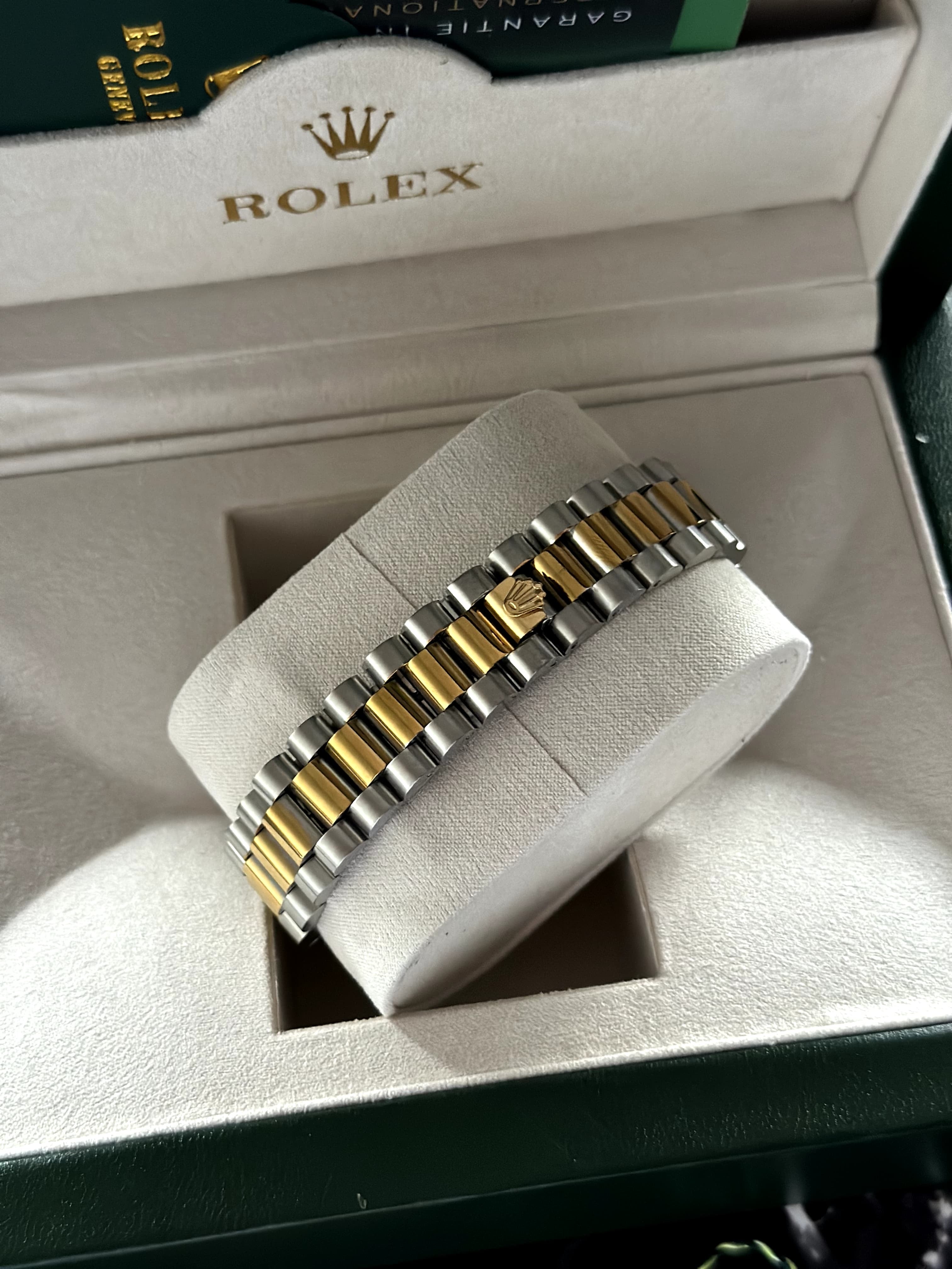 Rolex Day-Date Two-Tone Black Dial – Luxury Watch