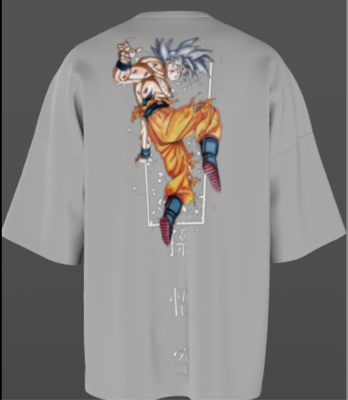 Ultra Instinct Goku Oversized Anime T-Shirt – Black Edition