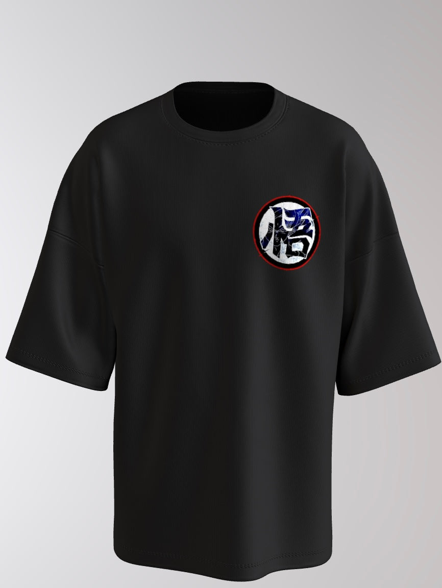Ultra Instinct Goku Oversized Anime T-Shirt – Black Edition
